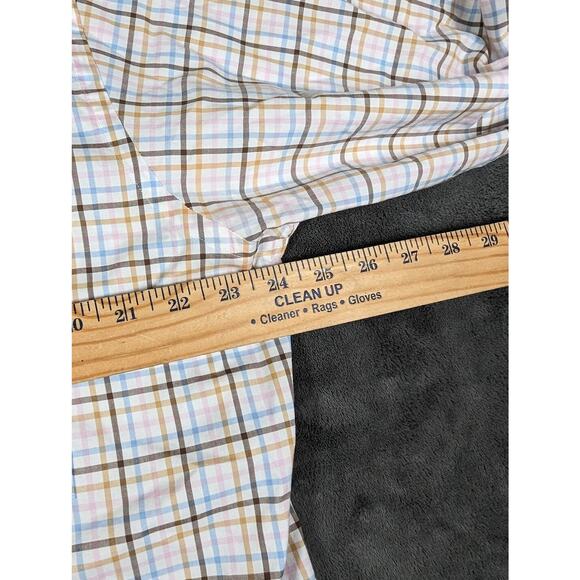 Tailorbyrd Men's Flip Cuff Long Sleeve Striped dress shirt Multi color Size L - Picture 6 of 10